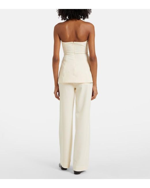Staud Natural Silvia Strapless Top