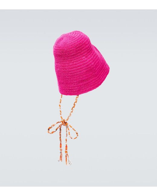 Alanui Pink Beach Break Bucket Hat for men