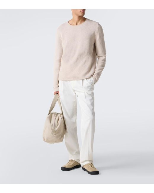 The Row White Suede Sneakers for men