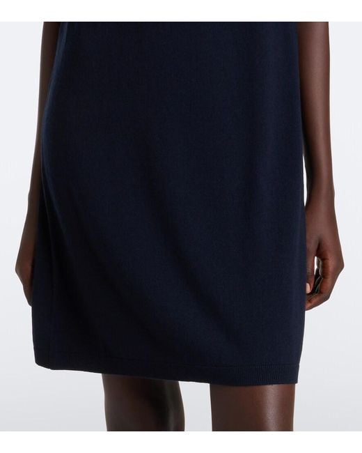 Max Mara Blue Wool Minidress
