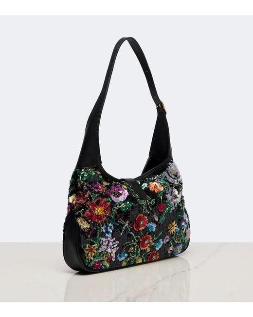 Gucci Multicolor Jackie 1961 Medium Sequined Shoulder Bag