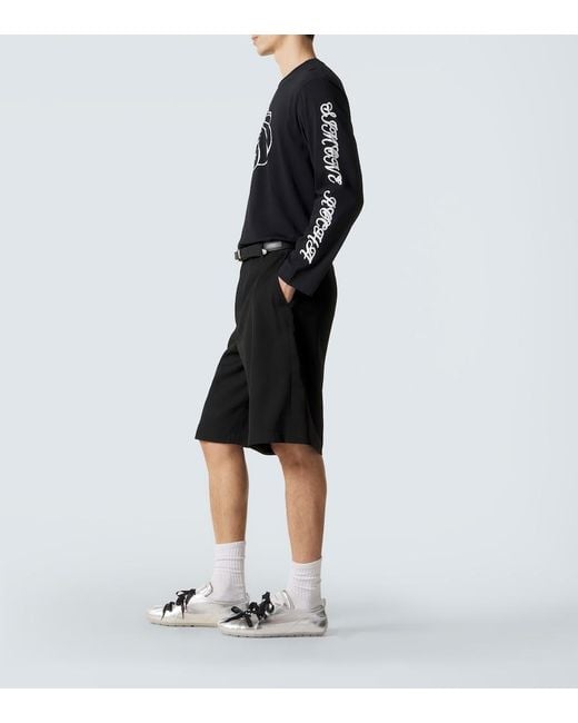 Simone Rocha Ballerina Grip Metallic Leather Sneakers for men