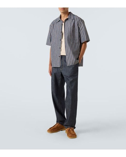 Bottega Veneta Blue Mid-Rise Straight Jeans for men