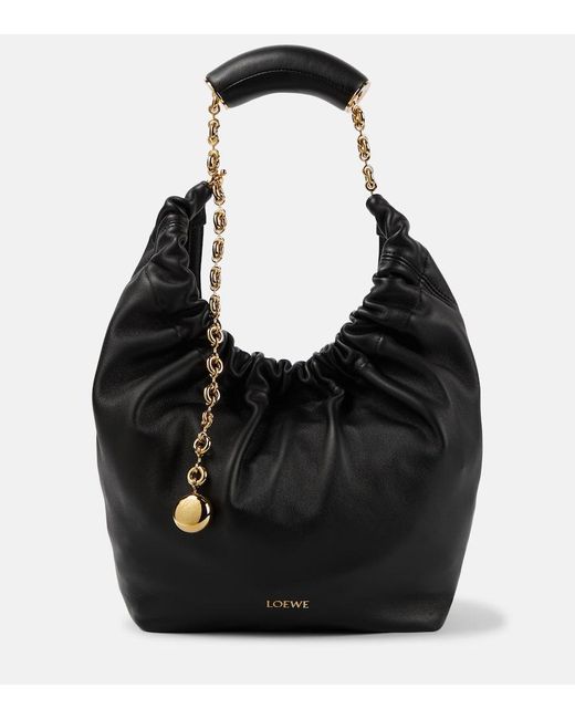 Loewe Black Luxury Medium Squeeze Bag In Nappa Lambskin