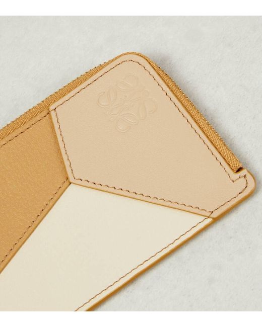 Loewe Natural Luxury Puzzle Coin Cardholder In Classic Calfskin