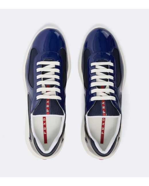 Prada Blue America's Cup Sneakers for men