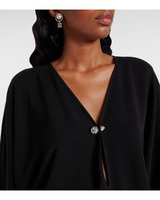 Max Mara Black Umile Cady Blouse
