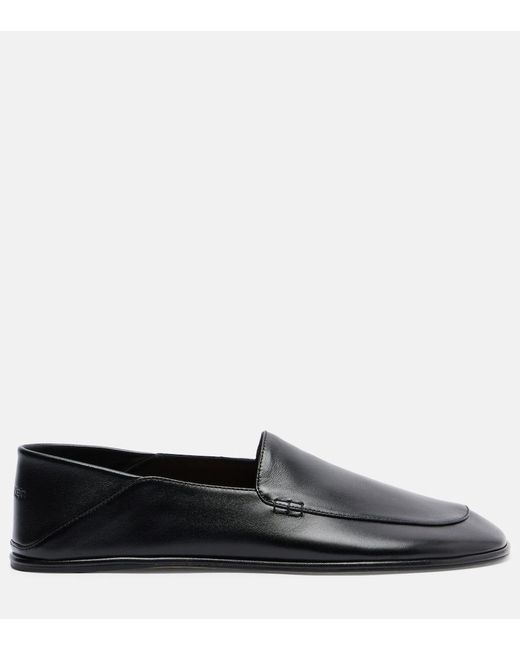 Calvin Klein Black Vela Leather Loafers