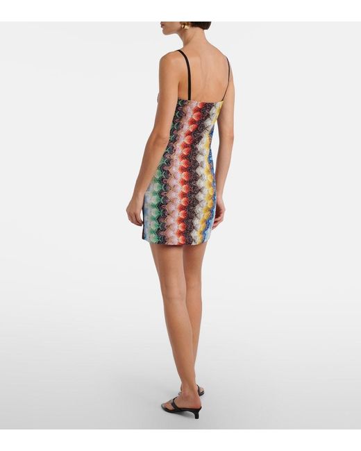 Missoni Blue Lame Minidress