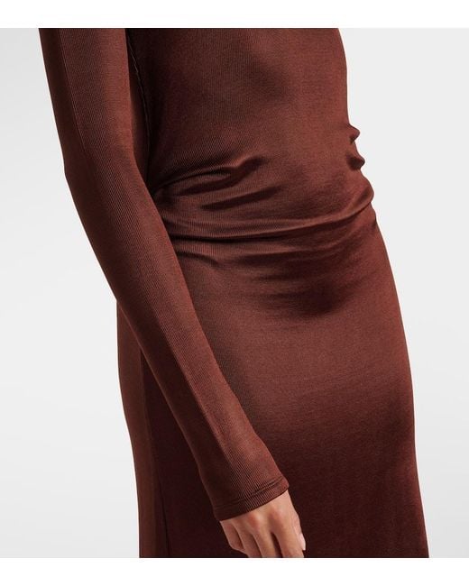 TOVE Purple Luella Draped Jersey Gown