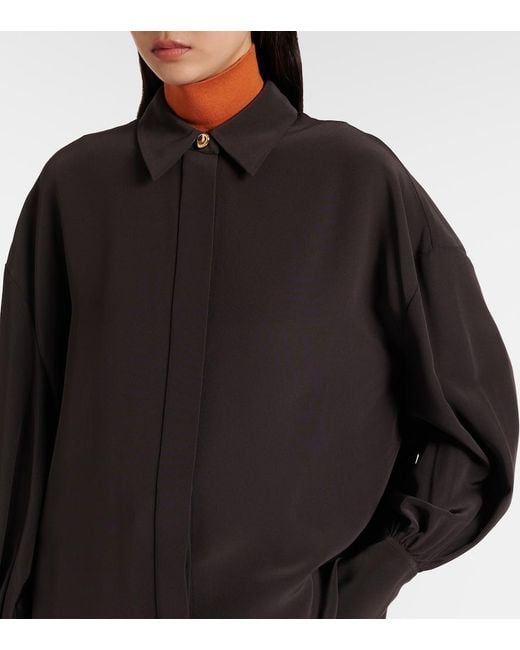 Joseph Black Camilia Satin Twill Shirt
