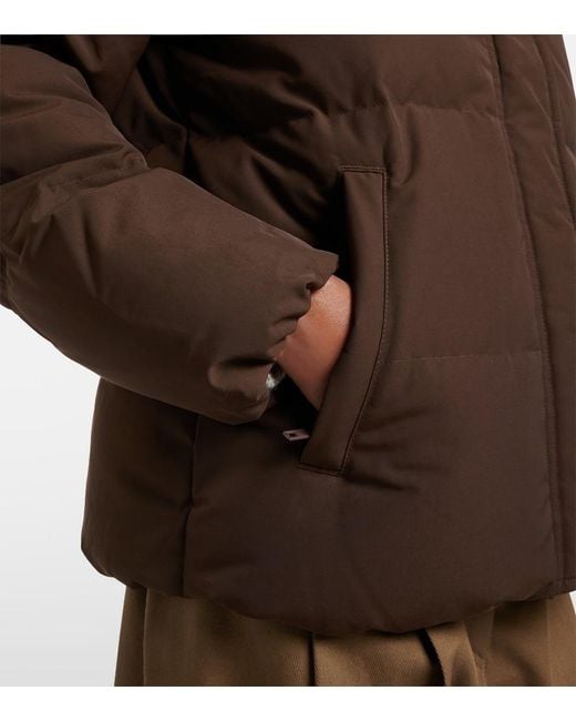 Polo Ralph Lauren Brown Logo Quilted Down Jacket