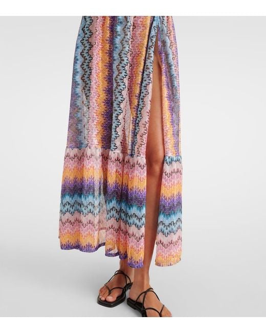 Missoni White Wave Beach Dress