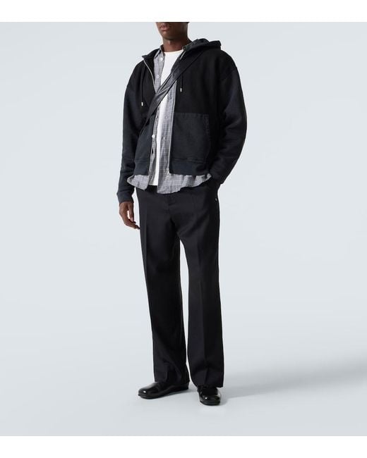 Our Legacy Black Rascal Cotton Fleece Zip-Up Hoodie for men