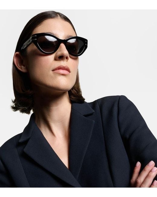Dior Brown Diorsignature B7I Cat-Eye Sunglasses