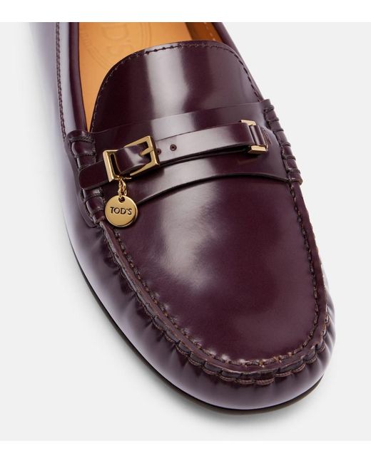 Tod's Brown Gommino Leather Loafers