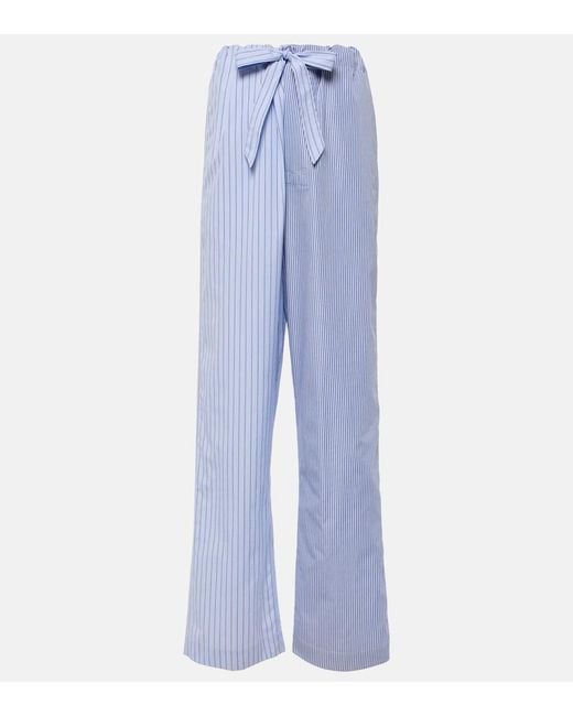Maison Margiela Blue Straight Pants