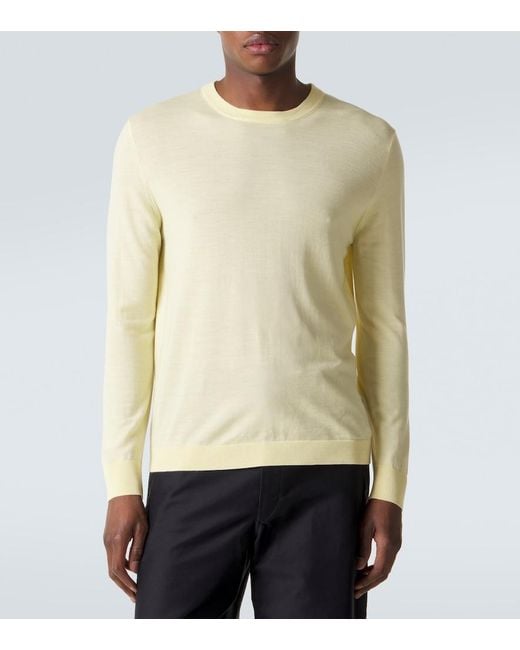 Allude Natural Virgin Wool Sweater for men