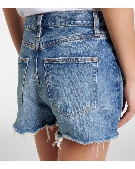 FRAME Blue The Dare Denim Shorts