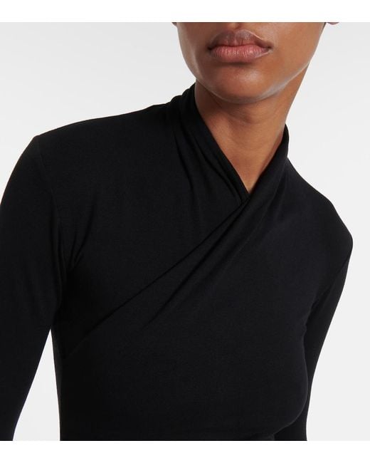 Vince Blue Fixed Wrap Top