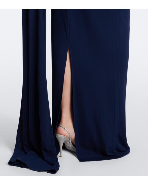 The New Arrivals Ilkyaz Ozel Blue Zada Maxi Skirt