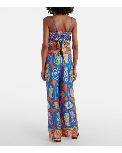 Pantaloni A Palazzo Luis di ALÉMAIS in Blue