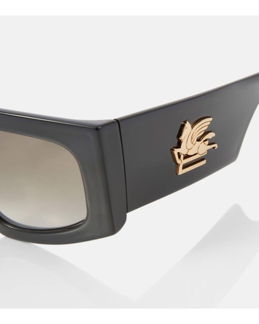 Etro Brown Screen Rectangular Sunglasses
