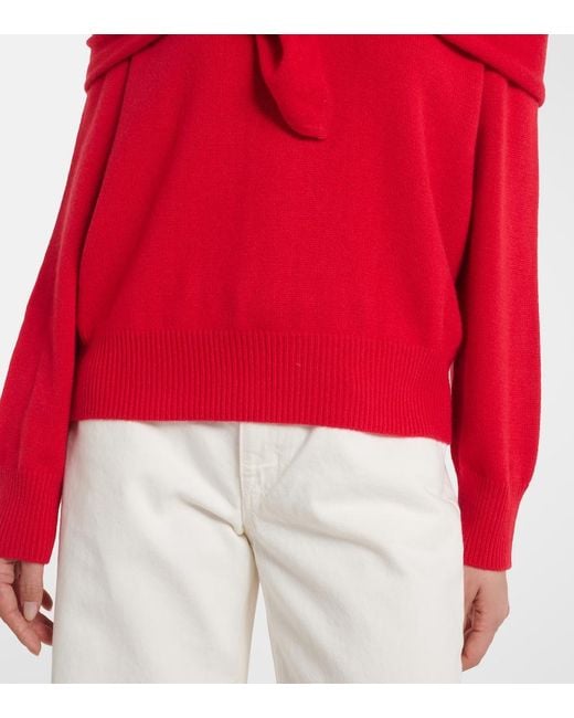 TOVE Red Malia Cashmere Sweater