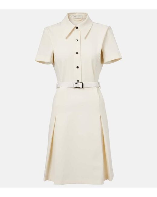 Tory Burch Natural Belted Shirt Dress