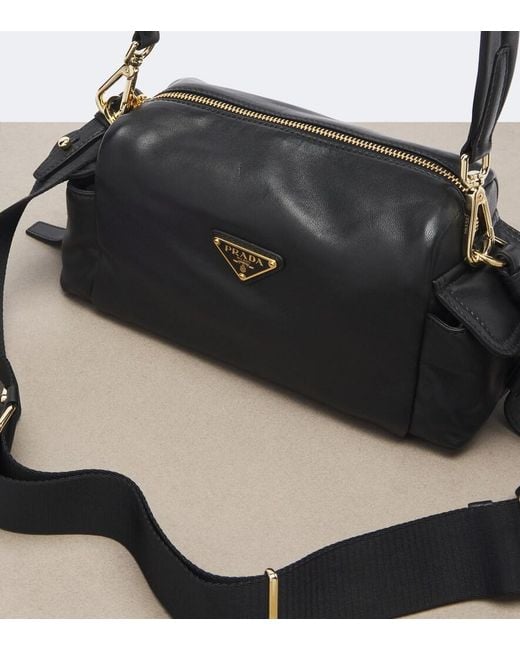 Prada Black Explore Small Leather Shoulder Bag