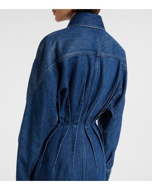 Givenchy Blue Denim Midi Dress