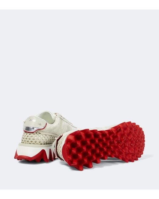 Christian Louboutin Metallic Loubishark Leather Sneakers for men