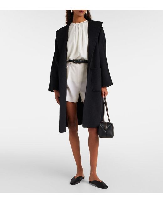 Max Mara White Ozieri Virgin Wool Shorts