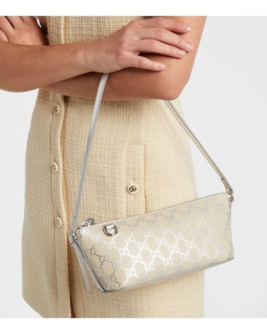 Gucci Metallic Gg Emblem Small Shoulder Bag