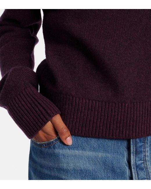 Pullover Nera di Khaite in Purple