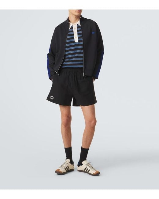 Wales Bonner Blue Tide Zip-Up Cardigan for men