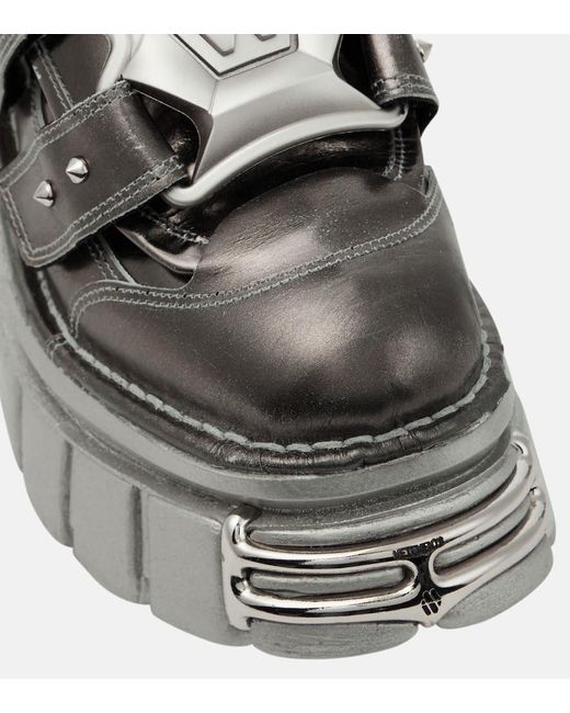 Vetements X New Rock Gamer Platform Boots in Gray | Lyst