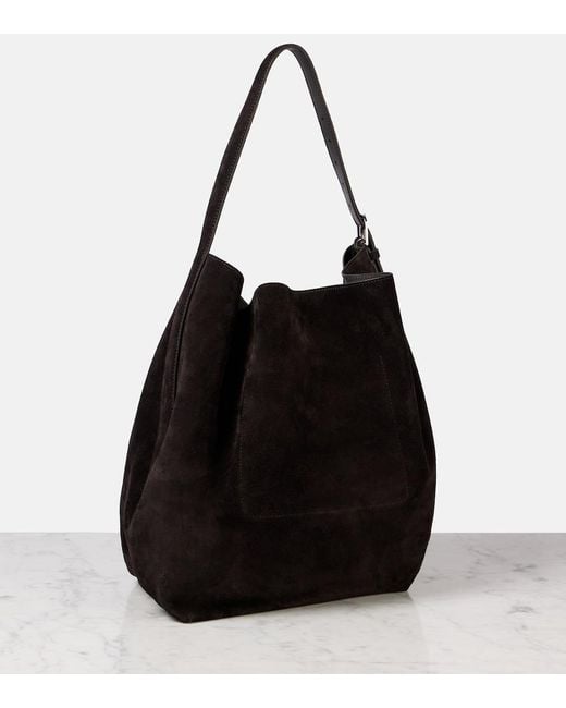 Totême  Black Suede Tote Bag
