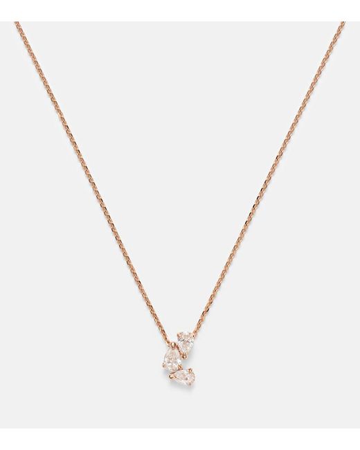 Repossi Blue Serti Sur Vide 18Kt Rose Pendant Necklace With Diamonds
