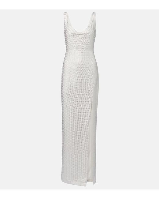 Roland Mouret White Bridal Embellished Gown