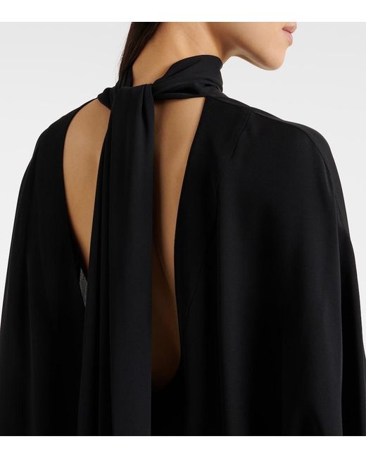 Khaite Black Bex Silk Blouse