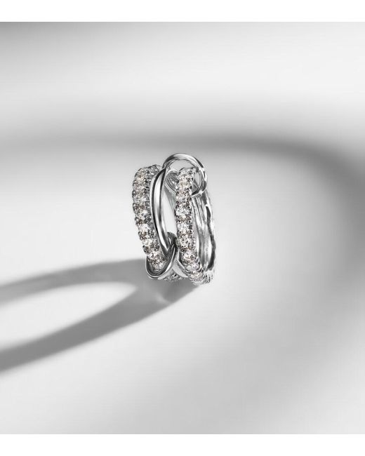 Anillo Juno de oro de 18 ct con diamantes Spinelli Kilcollin de color Metallic