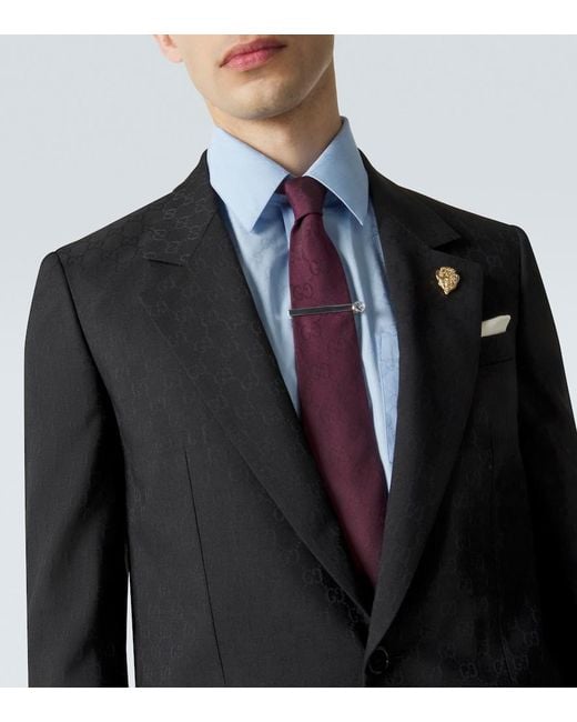 Gucci Black Gg Suit Jacket for men