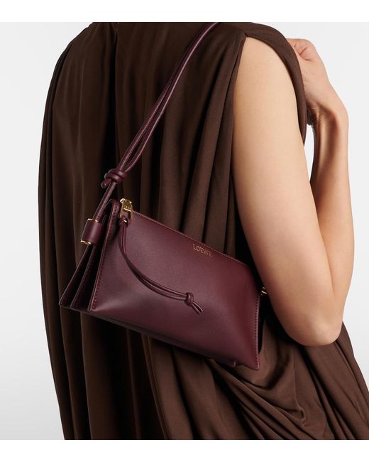 Loewe Purple Joya Leather Shoulder Bag