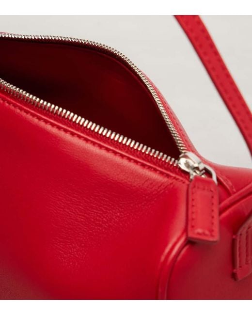 The Row Red '90S Small Leather Tote Bag