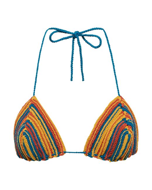 Tropic Of C Exclusive To Mytheresa Praia Crochet Bikini Top Lyst