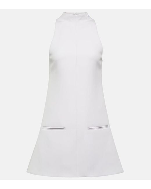 Courreges White Heritage Logo Minidress