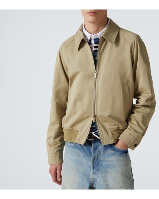 Burberry Natural Cotton Twill Blouson for men
