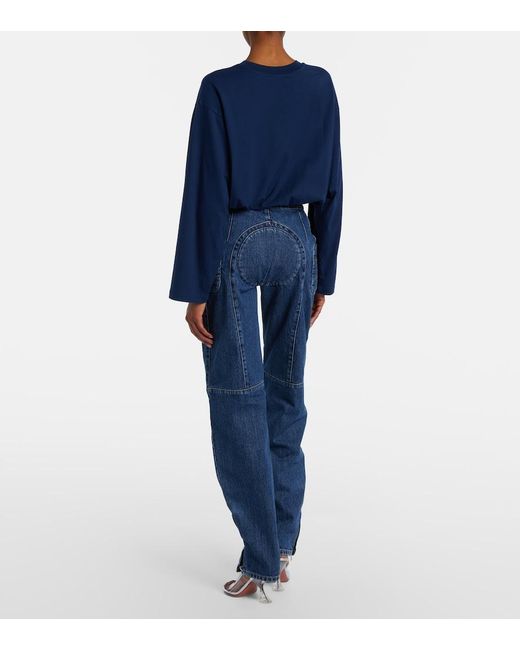 Jean Paul Gaultier Blue Patchwork Jeans
