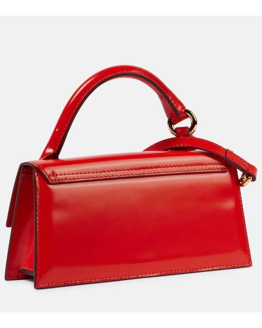 Jacquemus Red Le Chiquito Long Leather Shoulder Bag